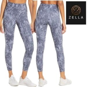 ZELLA High Waist Bluish Purple Snakeskin Print Leggings Size XS